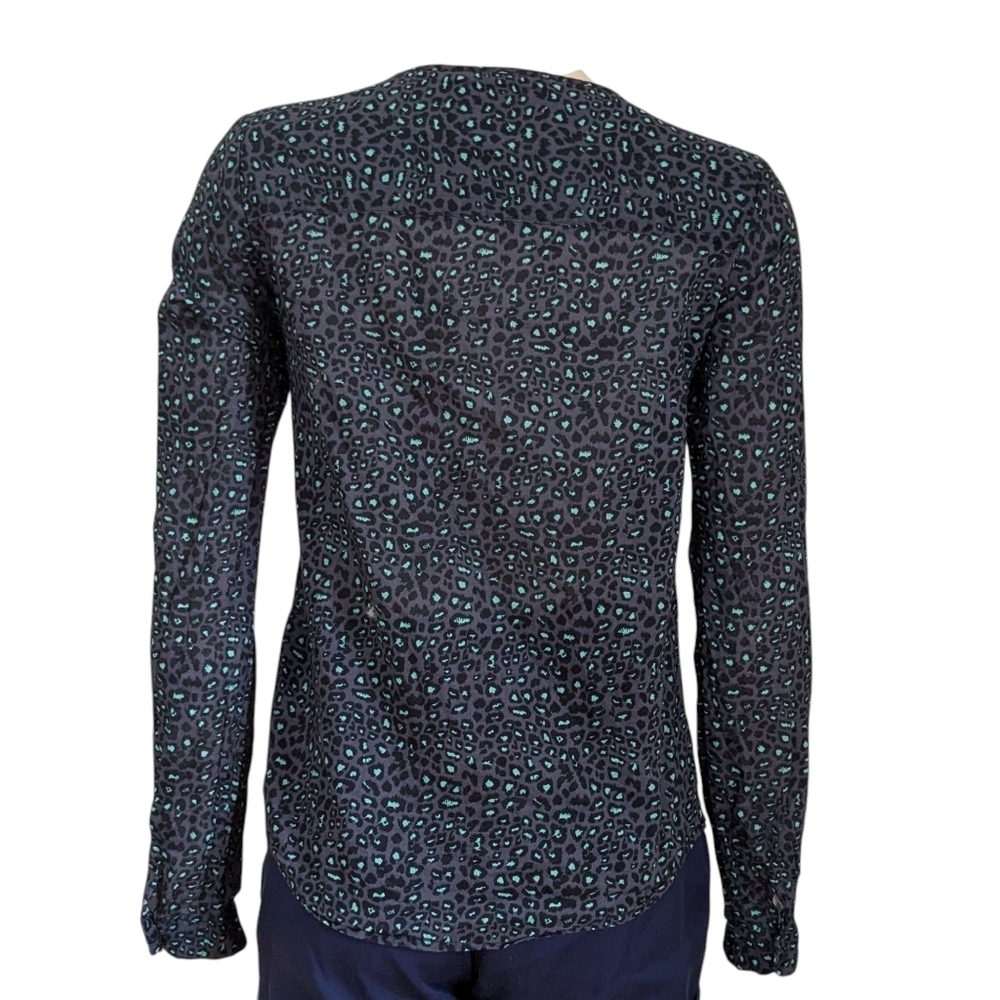 Maison Scotch Animal Print Top Size Petite - Picture 2 of 8